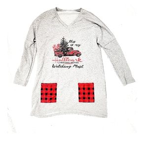 NEW! Women's Hallmark Christmas Sleep Shirt